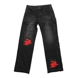 Carpenter Denim Jeans with Leather MARACHE patches